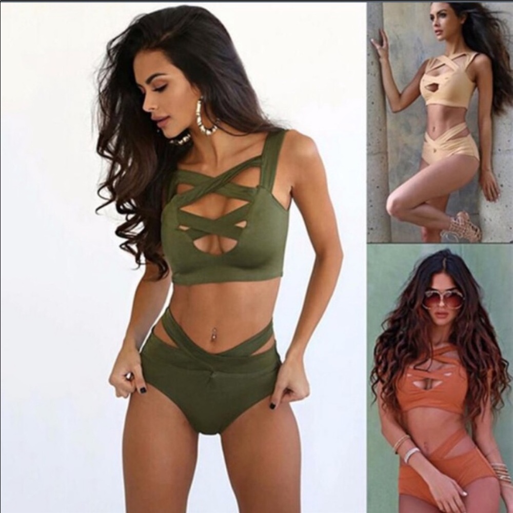 Two piece CrossHatch high waist bikini